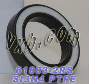 61803-2RS Full Ceramic Sealed Bearing 17x26x5 Si3N4 - VXB Ball Bearings