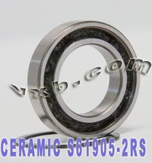 61905-2RS Hybrid Ceramic Ball Bearing 25x42x9 Sealed Si3N4 Bearings - VXB Ball Bearings