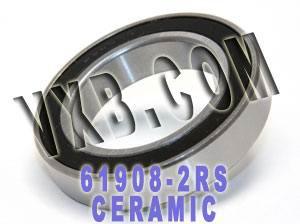 61908-2RS Bearing Hybrid Ceramic Sealed 40x62x12 - VXB Ball Bearings