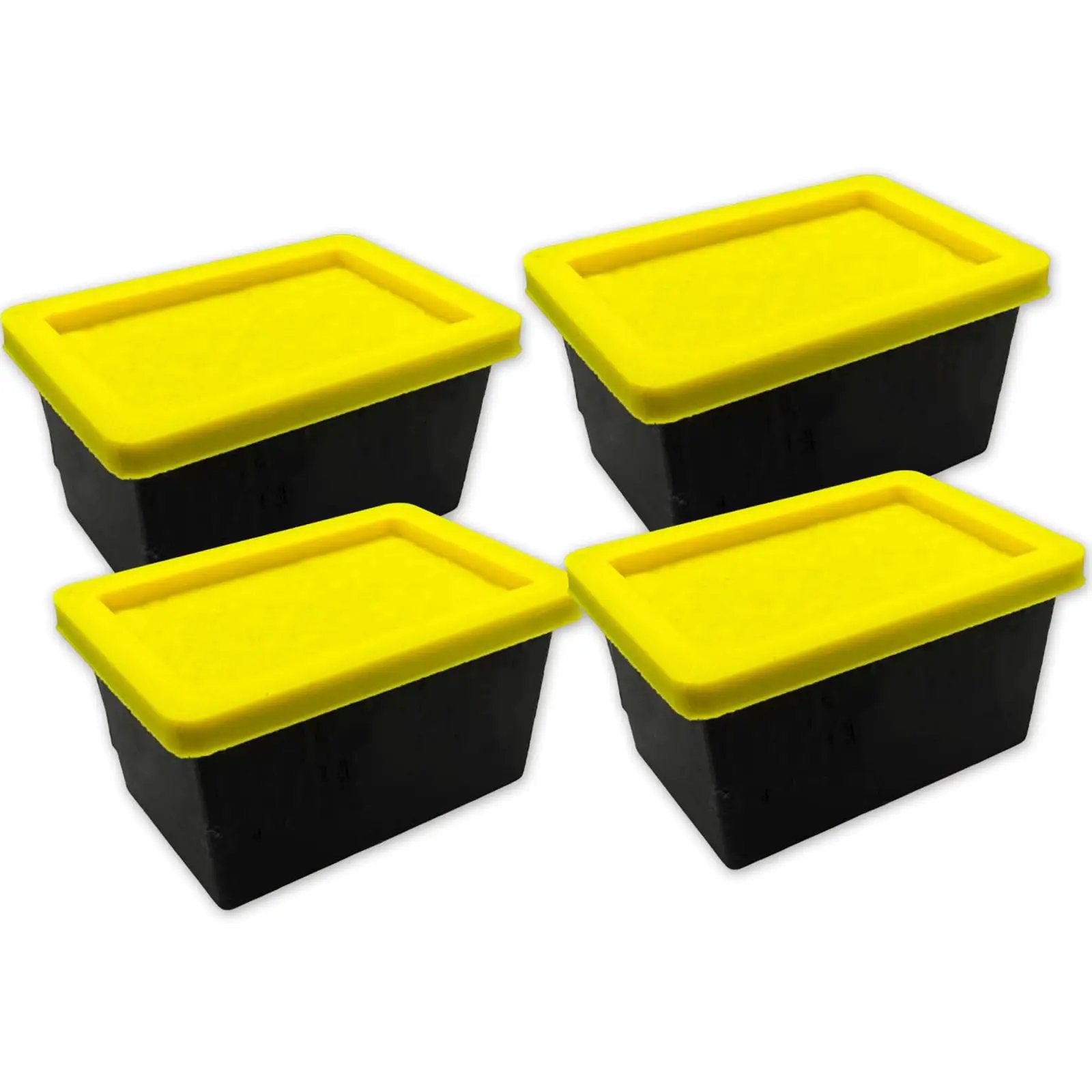 Go To Mini Storage Bins With Lids 4 Pack Office ✓