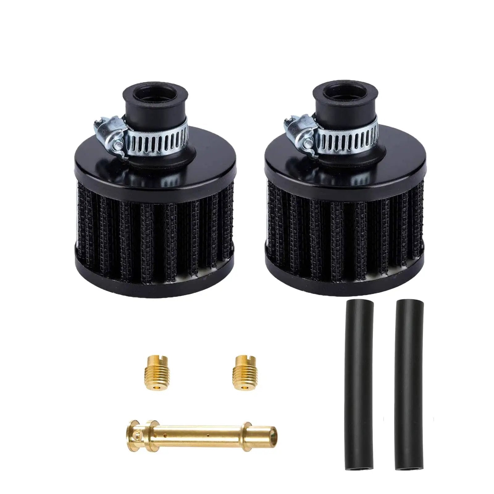 2 Pcs 12Mm Air Filter Kit With Main Jets Breather And ✓