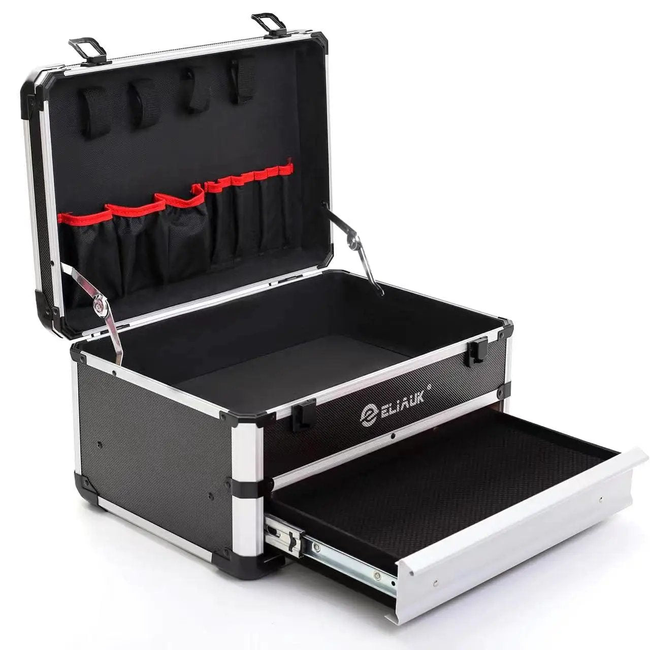 Hard Case Tool Box With Drawers And Top Flip Storage ✓