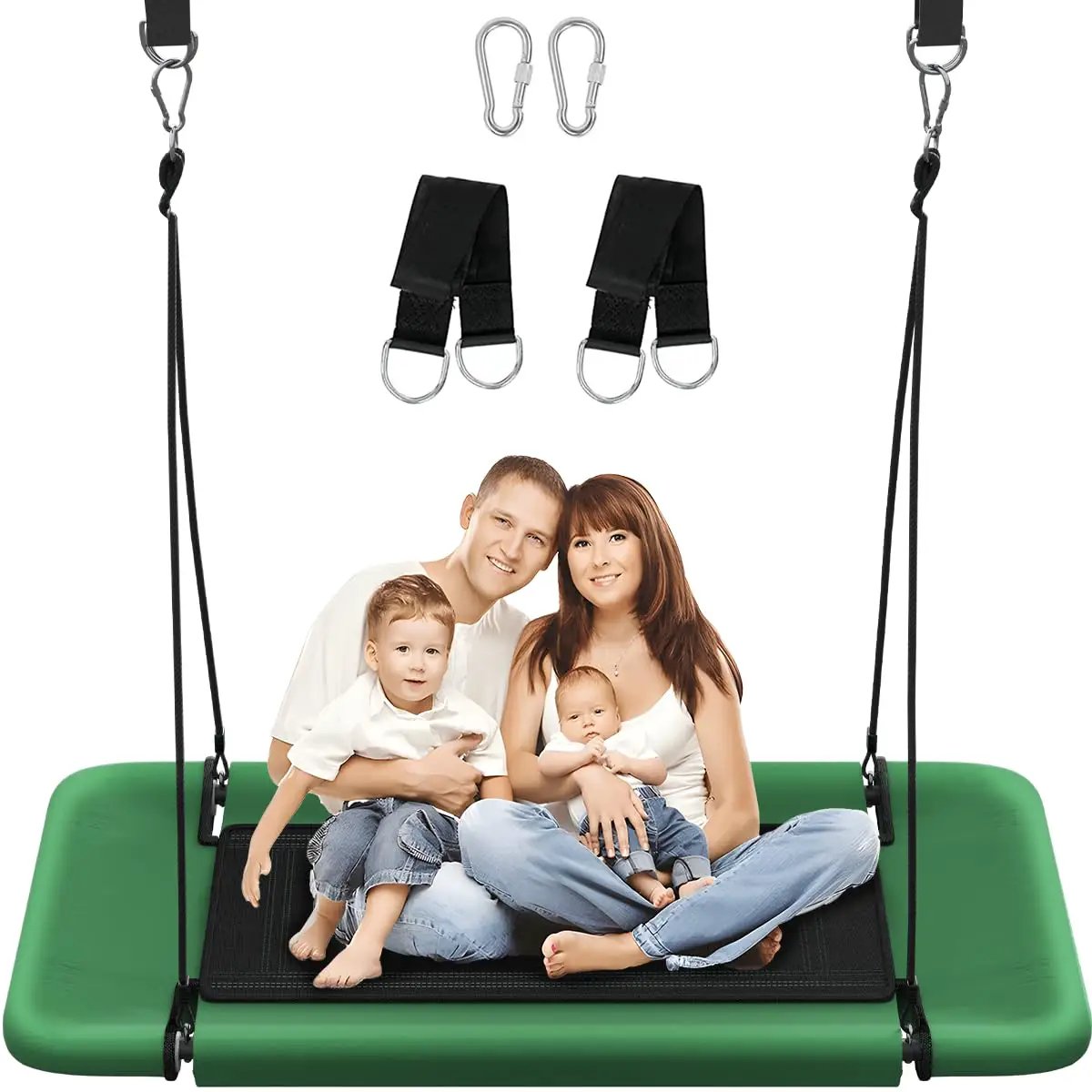 60 Inch Rectangular Tree Swing For Kids & Adults ✓