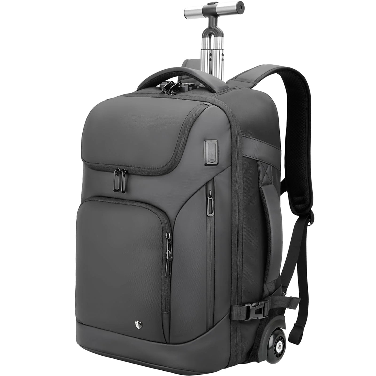 Convertible Rolling Laptop Backpack With Wheels