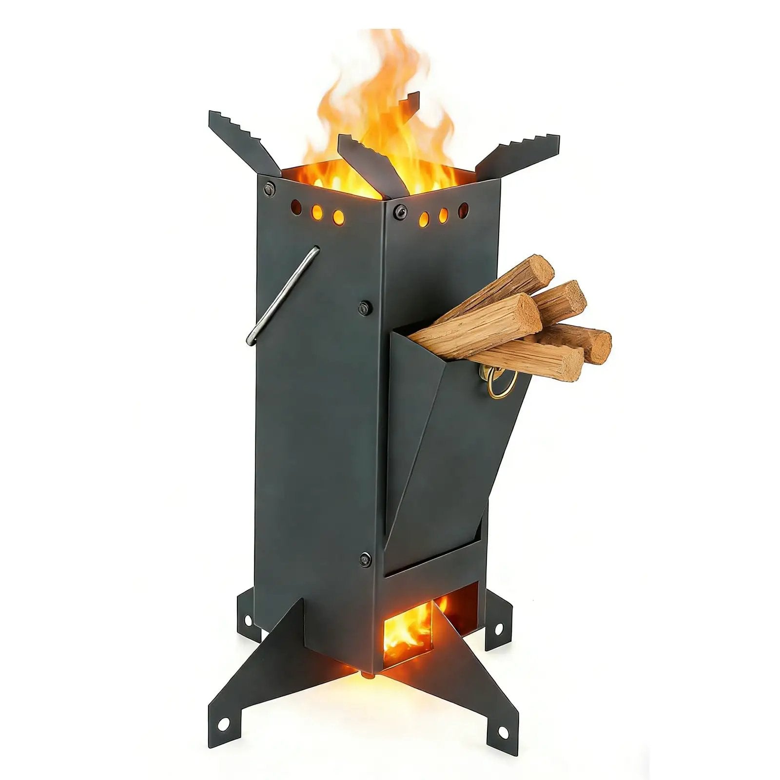 Portable Rocket Stove For Camping - Easy & Durable ✓