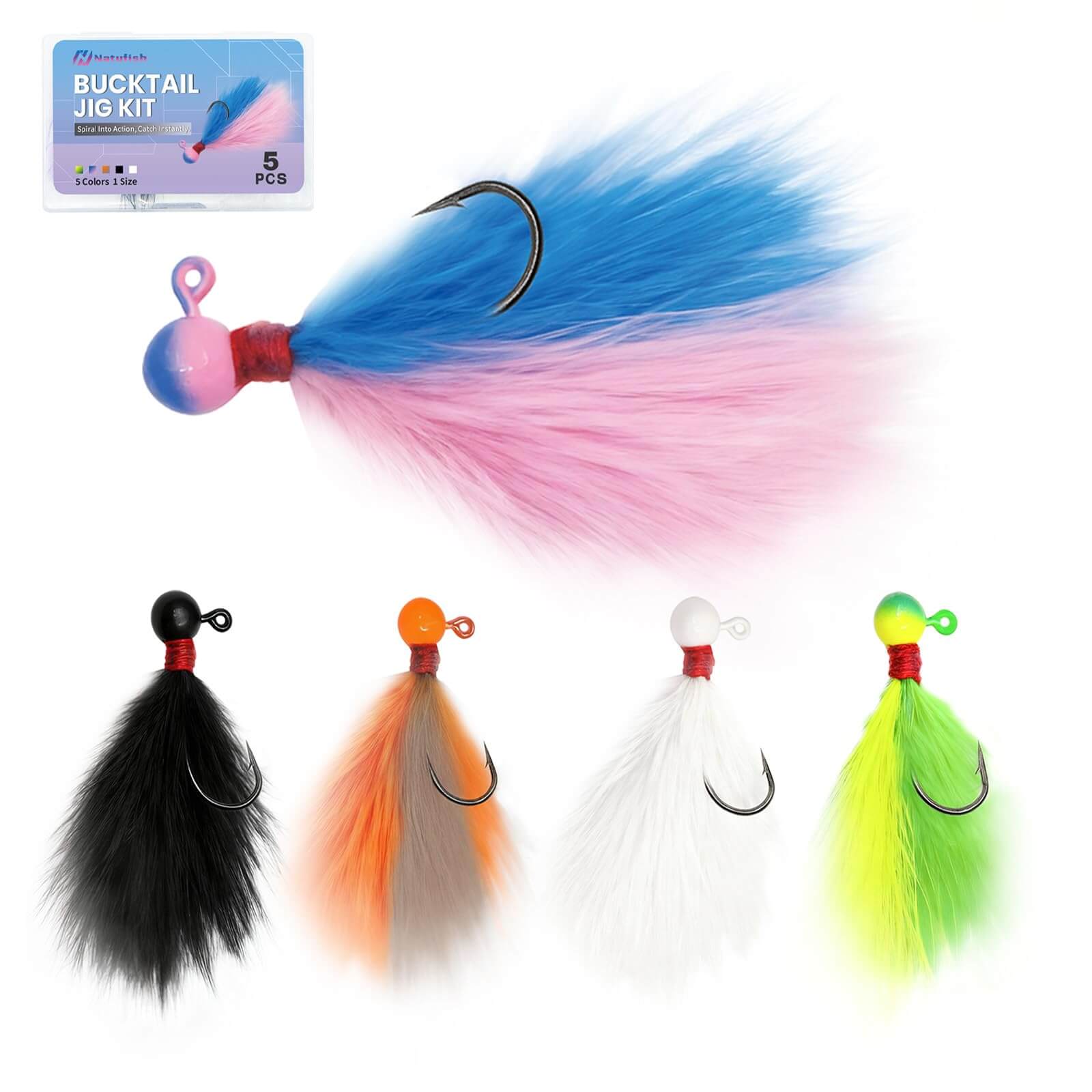 Hand-Tied Marabou Crappie Jig Kit High-Impact Jigs ✓