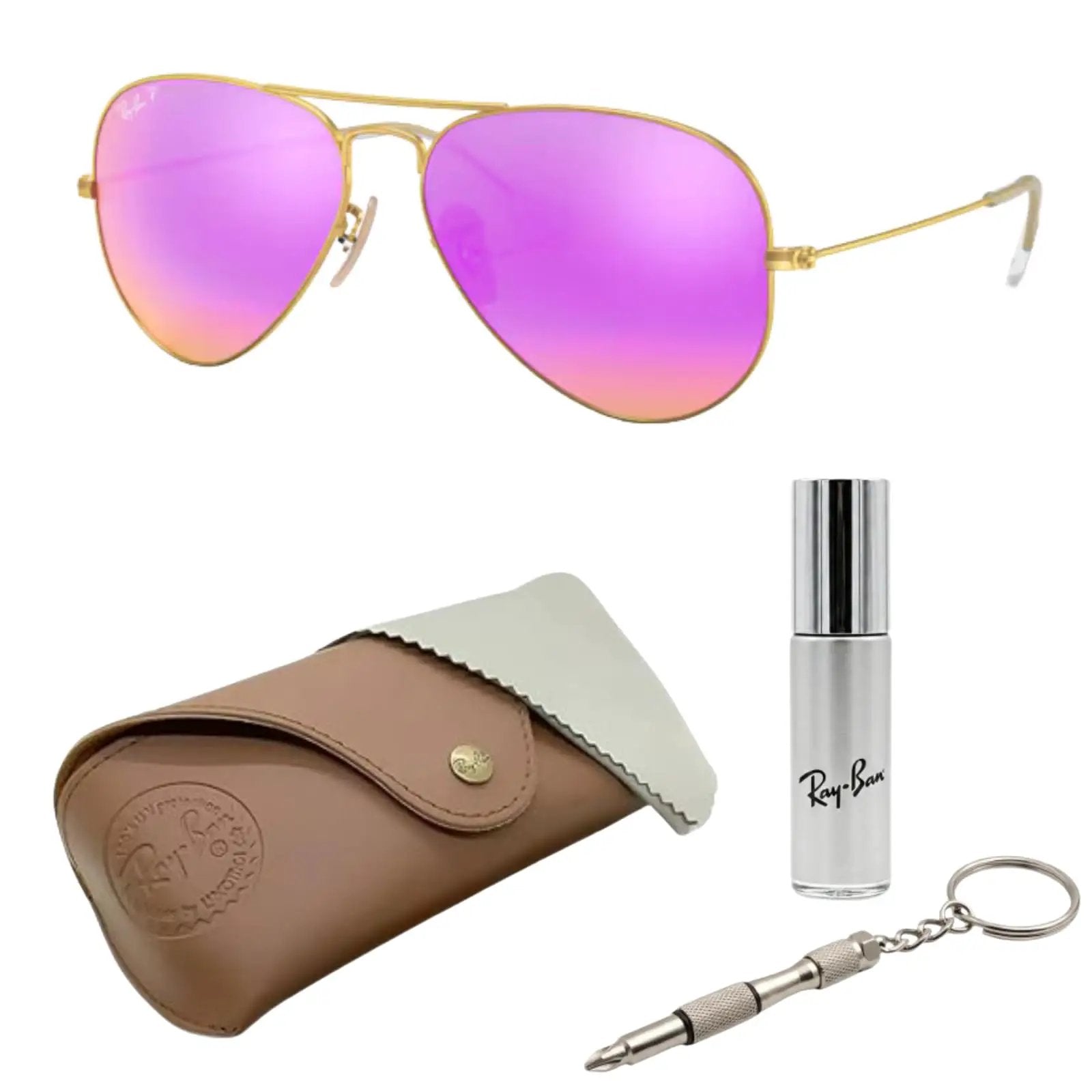 Rayページ RB3025 Pilot Shape Polarized Sunglasses Men Women ✓