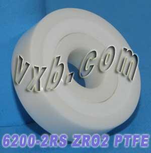 6200-2RS Full Ceramic Sealed Bearing 10x30x9 ZrO2 - VXB Ball Bearings