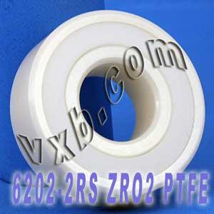 6202-2RS Full Ceramic Sealed Bearing 15x35x11 ZrO2 - VXB Ball Bearings