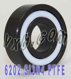 6202 Full Ceramic Bearing Si3N4/PTFE 15x35x11 - VXB Ball Bearings