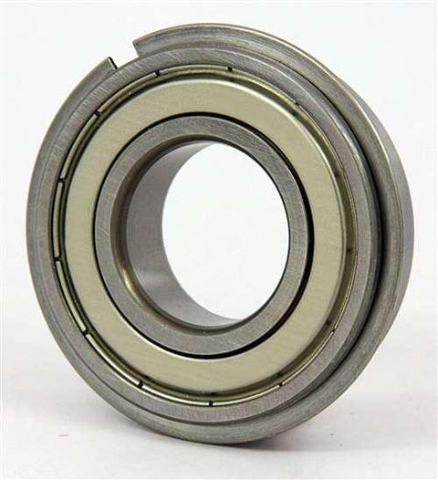 6202ZZNR Shielded Bearing with snap ring groove + a snap ring 15x35x11 - VXB Ball Bearings