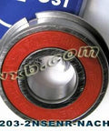 6203-2NSENR Nachi Bearing Sealed C3 Snap Ring Japan 17x40x12 Bearings - VXB Ball Bearings