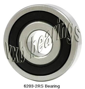 6203-2RS Ball Bearing Dual Sided Rubber Sealed Deep Groove (4PCS) - VXB Ball Bearings