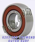 6203-2RS Concave/Crowned Outer Surface Bearing 17x40x12 Bearings - VXB Ball Bearings