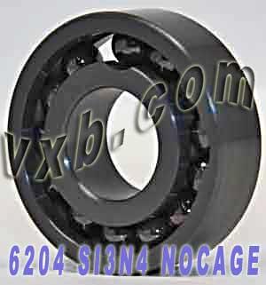 6204 Full Complement Ceramic Bearing 20x47x14 Si3N4 - VXB Ball Bearings