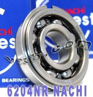 6204NR Nachi Bearing Open C3 Snap Ring Japan 20x47x14 - VXB Ball Bearings