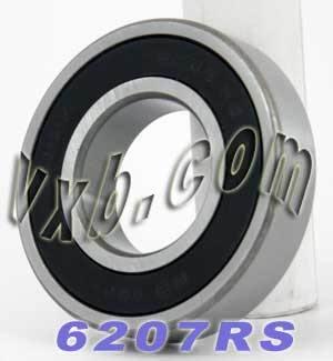 6207RS Bearing 35mm x 72mm x 17mm - VXB Ball Bearings