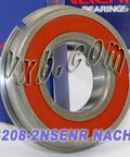6208-2NSENR Nachi Bearing 40x80x18 Sealed C3 Snap Ring Bearings - VXB Ball Bearings