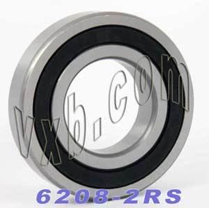 6208-2RS Ball Bearing Dual Sided Rubber Sealed Deep Groove (4PCS) - VXB Ball Bearings