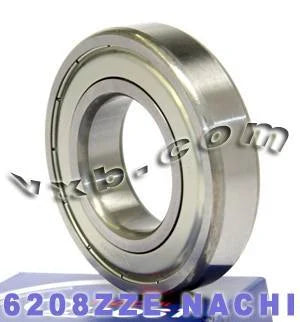 6208ZZE Nachi Bearing 40x80x18 Shielded C3 Japan - VXB Ball Bearings