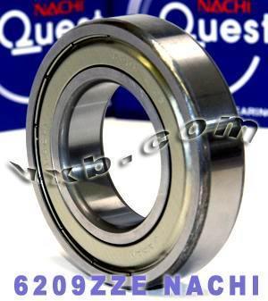 6209ZZE Nachi Bearing Shielded C3 Japan 45x85x19 - VXB Ball Bearings