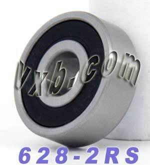 628-2RS Bearing 8x24x8 Sealed Miniature - VXB Ball Bearings