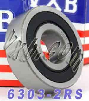 6303-2RS Bearing 17x47x14 Sealed - VXB Ball Bearings