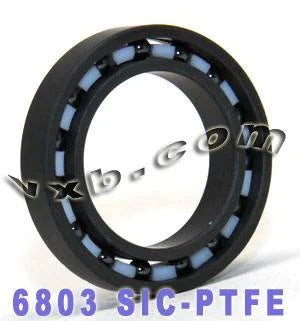6803 Full Ceramic Bearing 17x26x5 Silicon Carbide SiC - VXB Ball Bearings