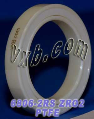 6806-2RS Full Ceramic Sealed Bearing 30x42x7 ZrO2 - VXB Ball Bearings