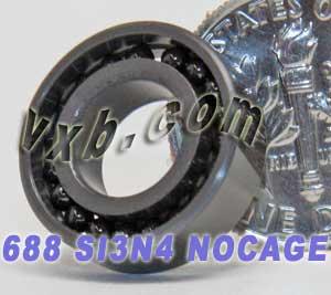 688 Full Complement Ceramic Bearing 8x16x5 Si3N4 Miniature Bearings - VXB Ball Bearings