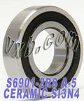 6901-2RS Ceramic Bearing 12x24x6 Stainless Steel Sealed ABEC-5 Bearings - VXB Ball Bearings