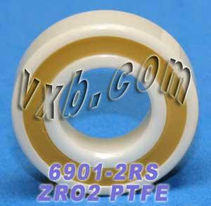 6901-2RS Full Ceramic Sealed Bearing 12x24x6 ZrO2 - VXB Ball Bearings
