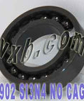 6902 Full Complement Ceramic Bearing 15x28x7 Si3N4 - VXB Ball Bearings