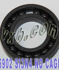 6902 Full Complement Ceramic Bearing 15x28x7 Si3N4 - VXB Ball Bearings