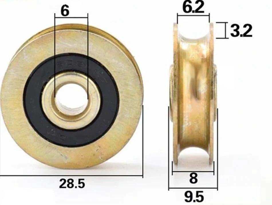 Roulement à Galets V-groove 8x40x12 - Pour Rail Guidage - Neuf Sous Emballage