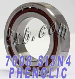 7008 Angular Contact ABEC-5 Spindle Bearing Ceramic 40x68x15 Bearings - VXB Ball Bearings
