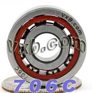 706C Angular Contact Bearing 6x17x6 Miniature - VXB Ball Bearings