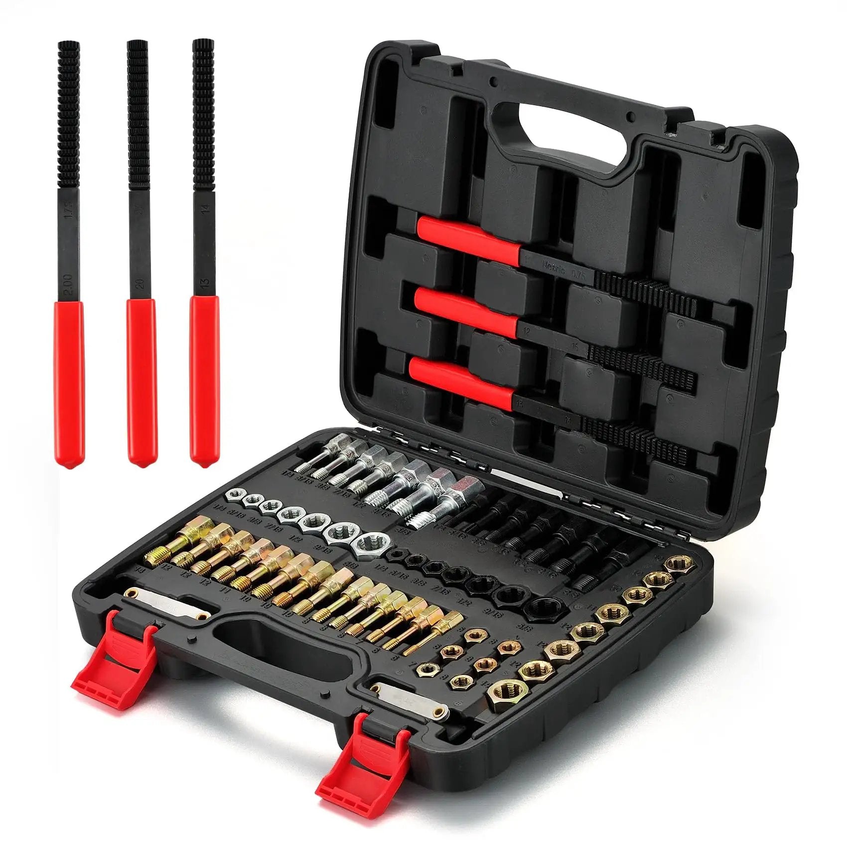 61 Piece Thread Chaser Set Pro Grade, Rust Repair ✓