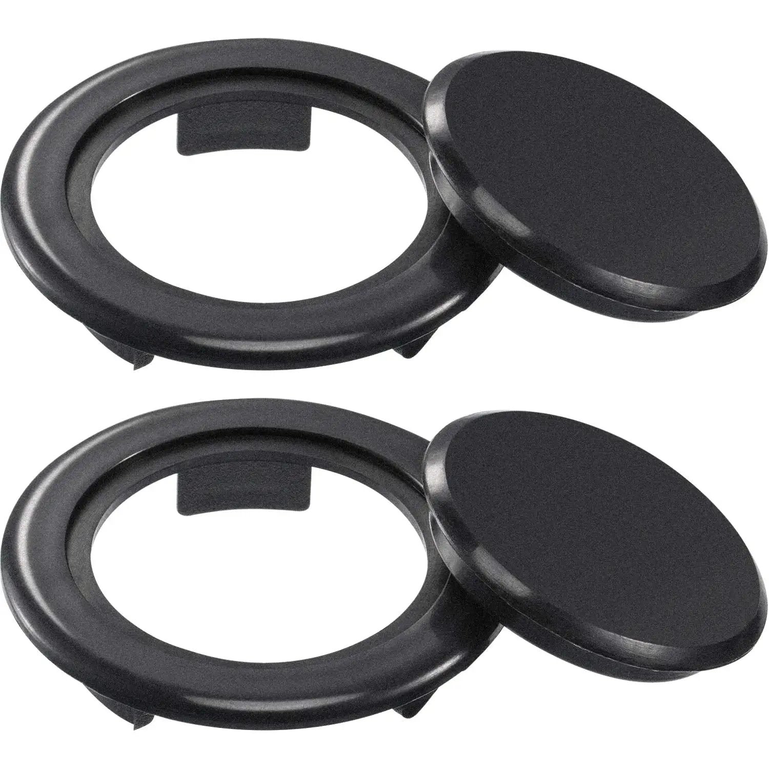 2 Inch Patio Table Umbrella Ring Plug Set, Black 2 Pack ✓