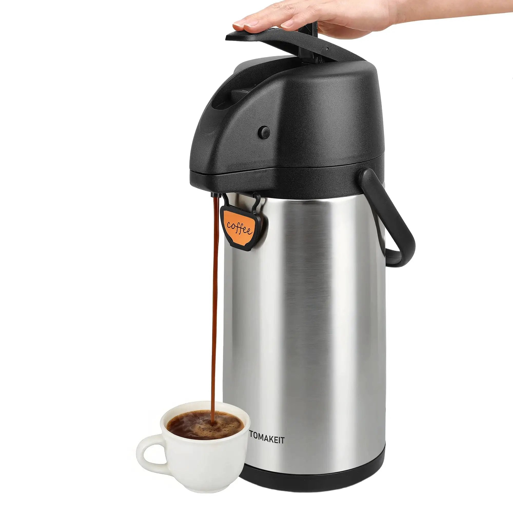 Pump Action Airpot Coffee Dispenser 3L Thermal Carafe ✓