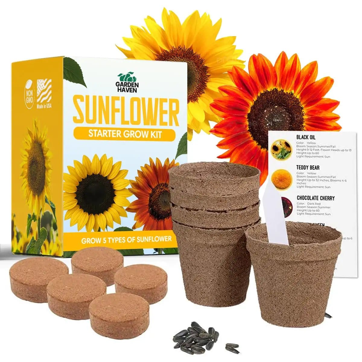 All-In-One Sunflower Garden Kit For Beginners ✓