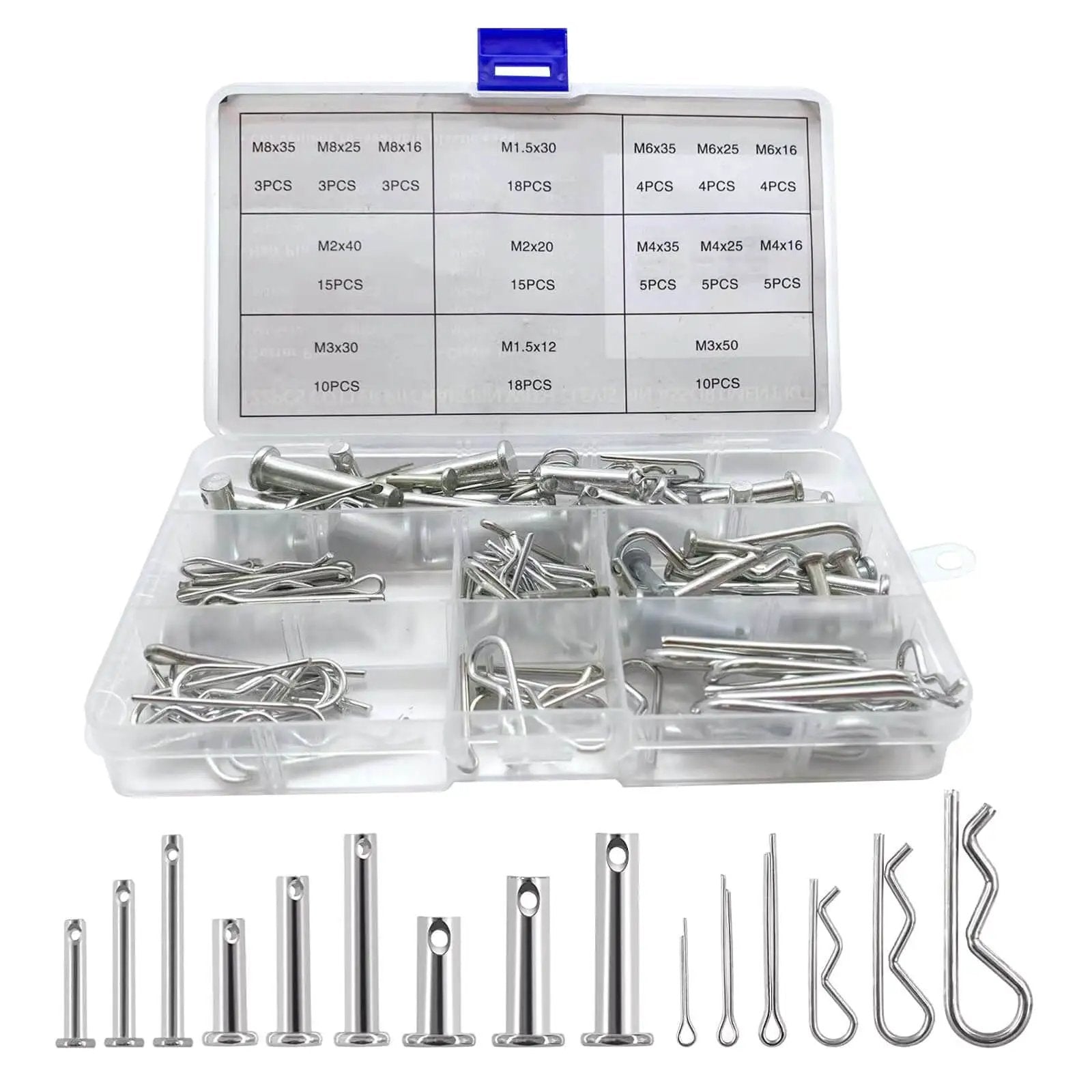 学研　フィッター Zinc Cotter Pin Kit 122 Piece for DIY Repairs ✓
