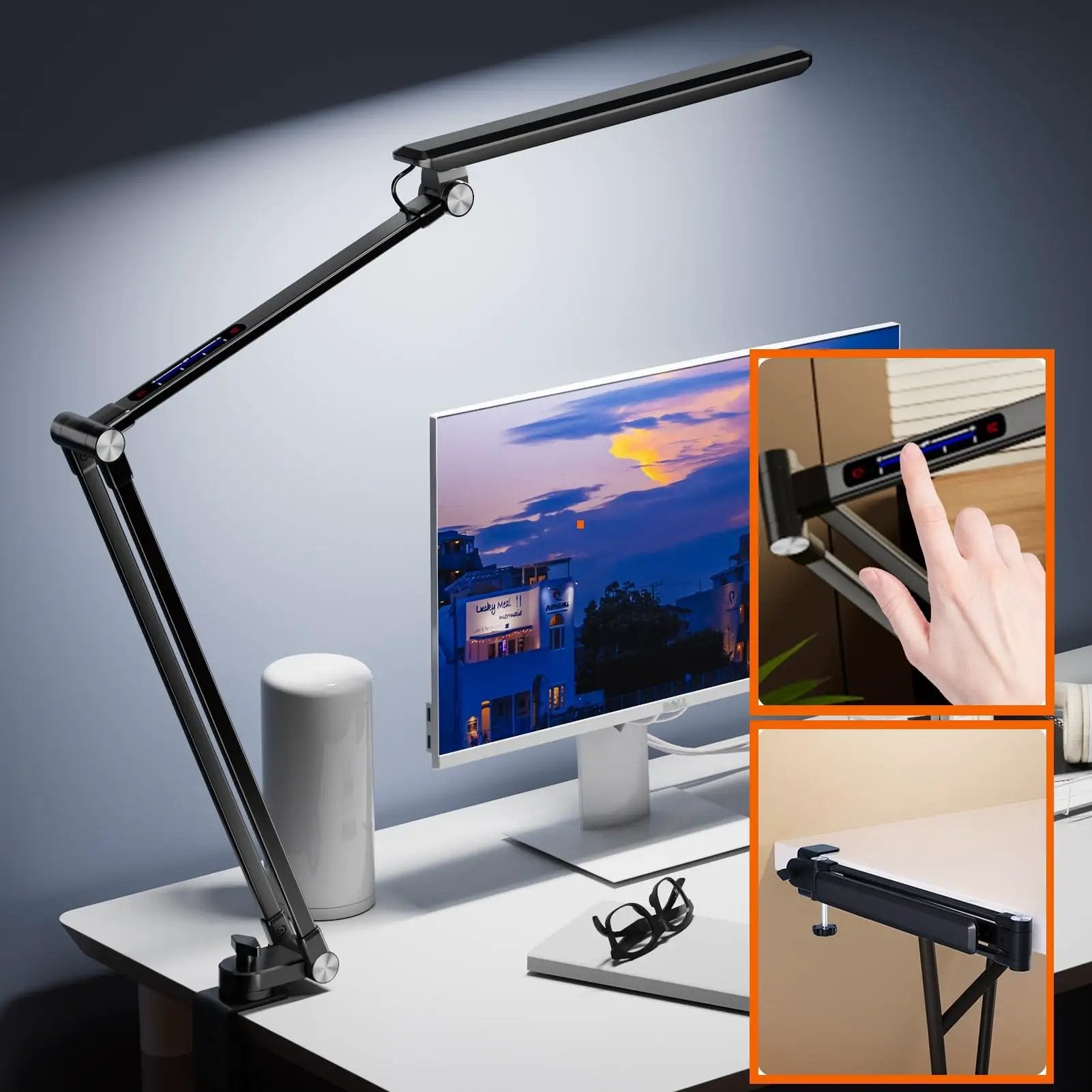 Led Desk Lamp With Swing Arm And Clamp - 700 Lumens ✓