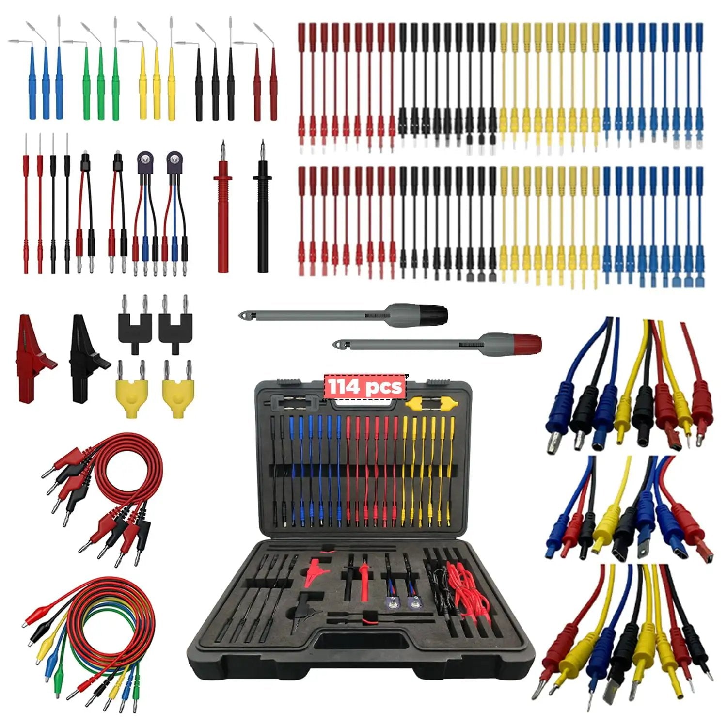 114 Piece Multimeter Test Leads Kit For DIY & Auto ✓