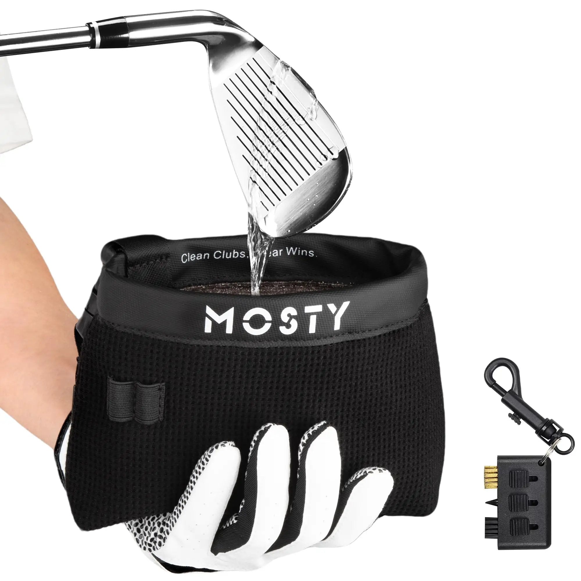 Portable Golf Club And Ball Cleaner Bag - Mess Free ✓