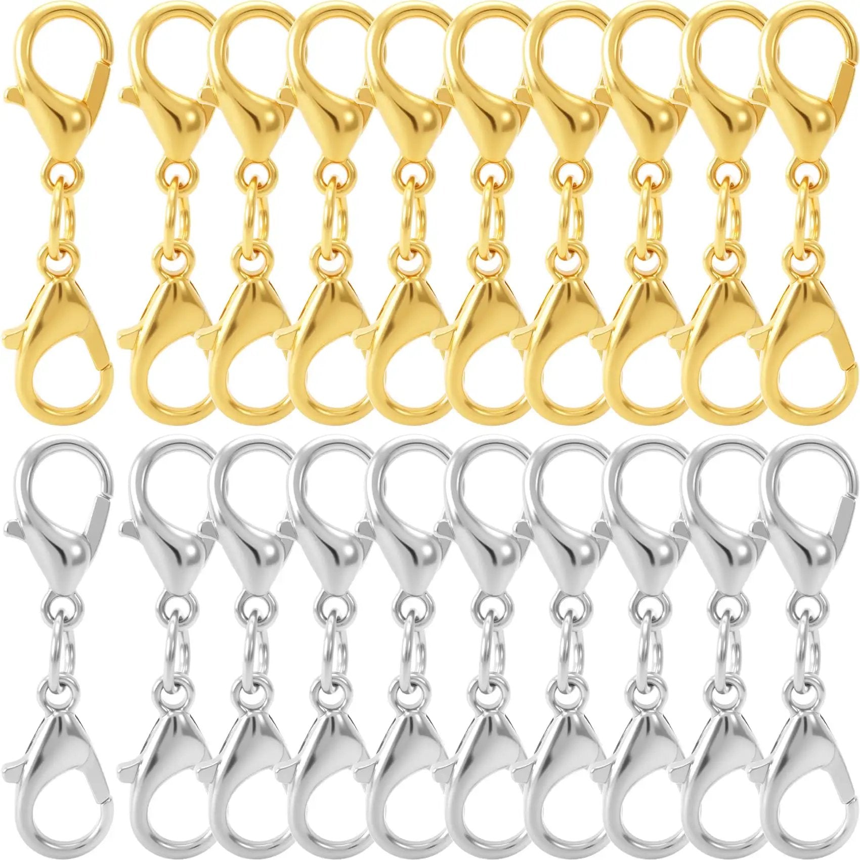 20 Pcs Double End Lobster Clasp Set For DIY Jewelry ✓
