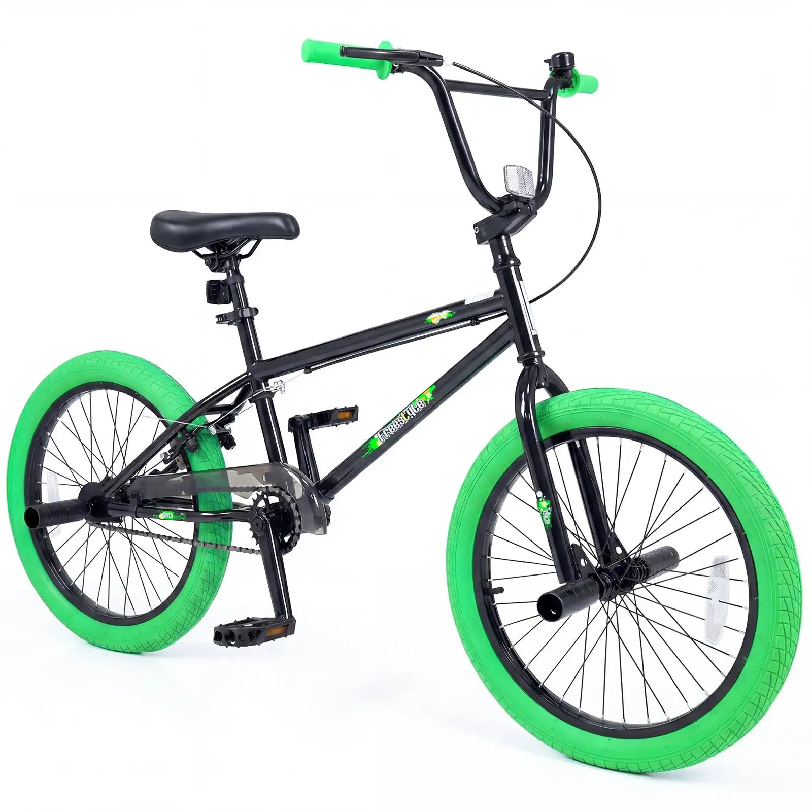 20 Inch Freestyle BMX Bike – Stunt Ready Green ✓