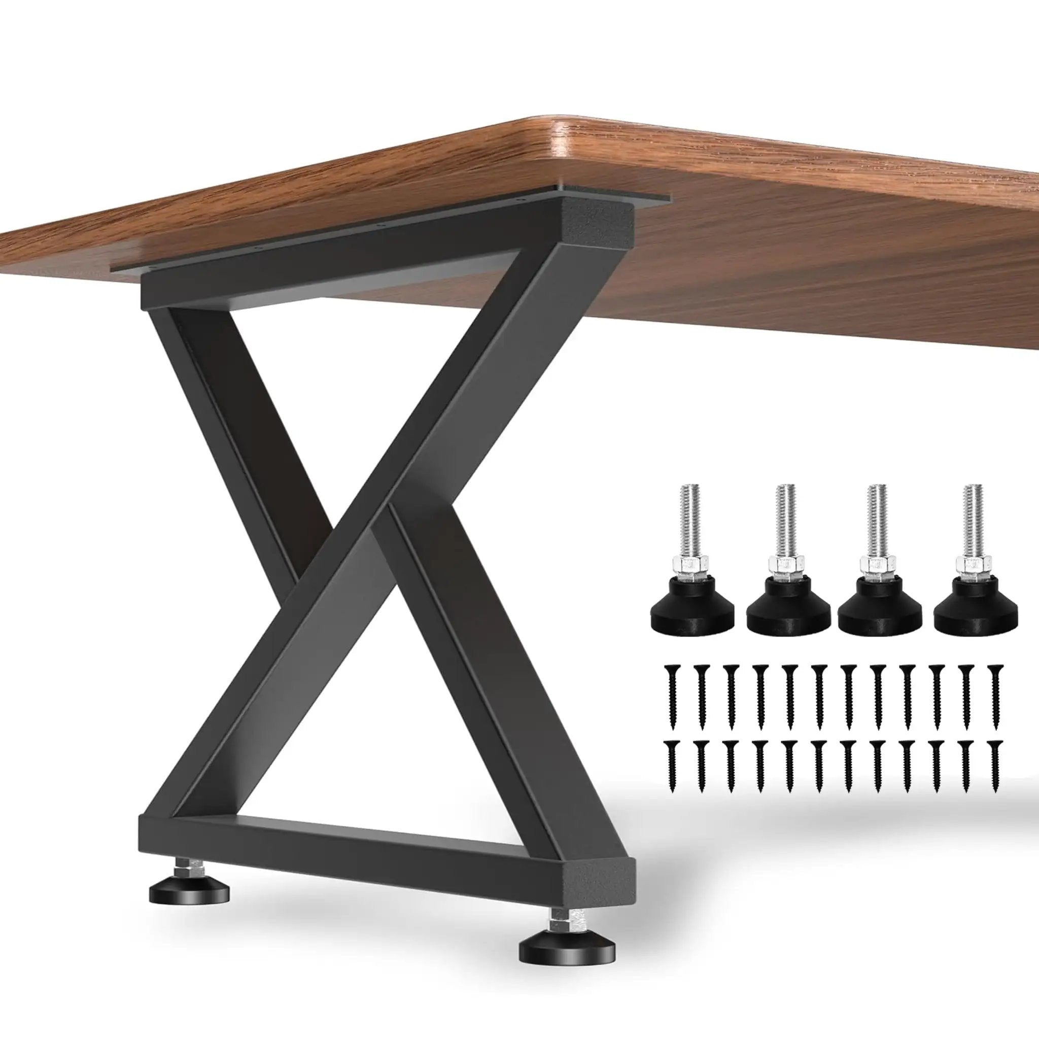 ●STRAY ROSE● アイアンレッグ Rock Solid Z Shape Coffee Table Legs | 800 Lbs Support ✓