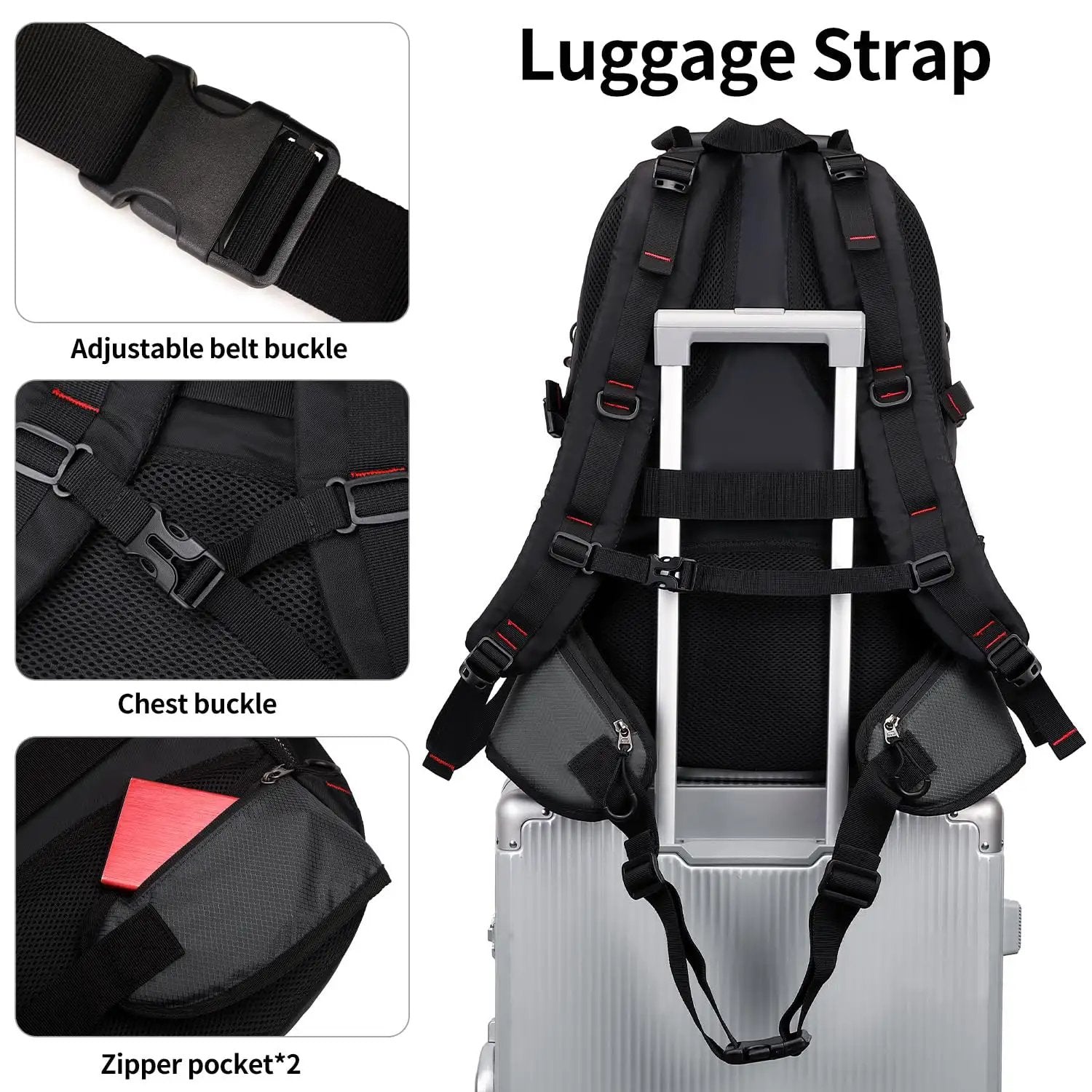 40l travel backpack with daypack 40L Hiking Backpack Lightweight Outdoor Daypack ✓