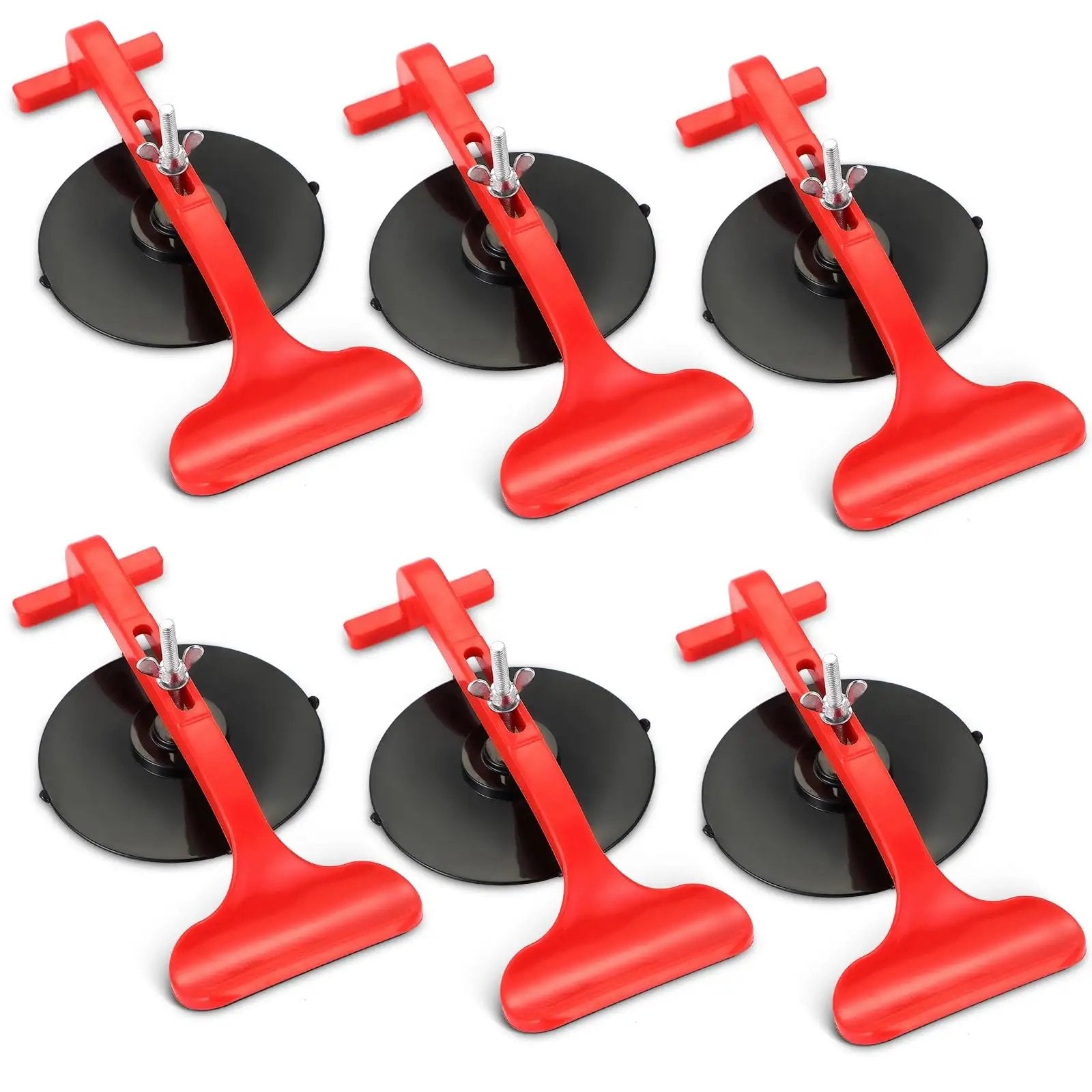 Six Piece Suction Cup Clamp Set Glass Repair ✓